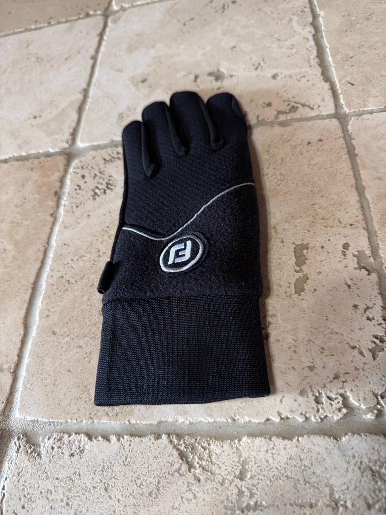 Footjoy Black Golf Glove With White Logo Accent